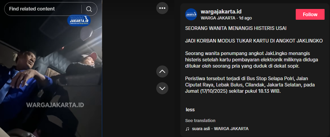 Modus Jaklingko (TikTok)